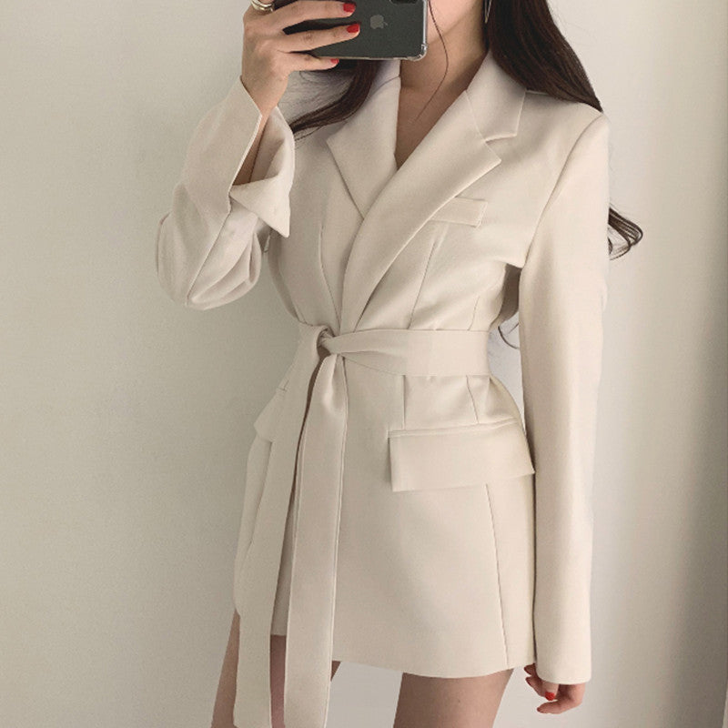 Damen Elegantes Blazer-Kleid mit Gürtel Echo Archiv