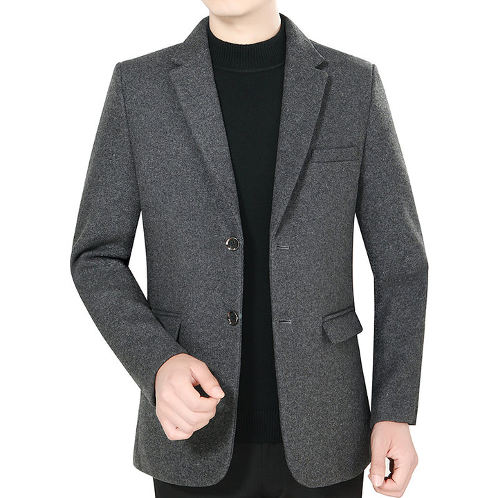 Herren Elegantes Wollmix-Sakko mit Slim Fit und Reverskragen – Tianoro
