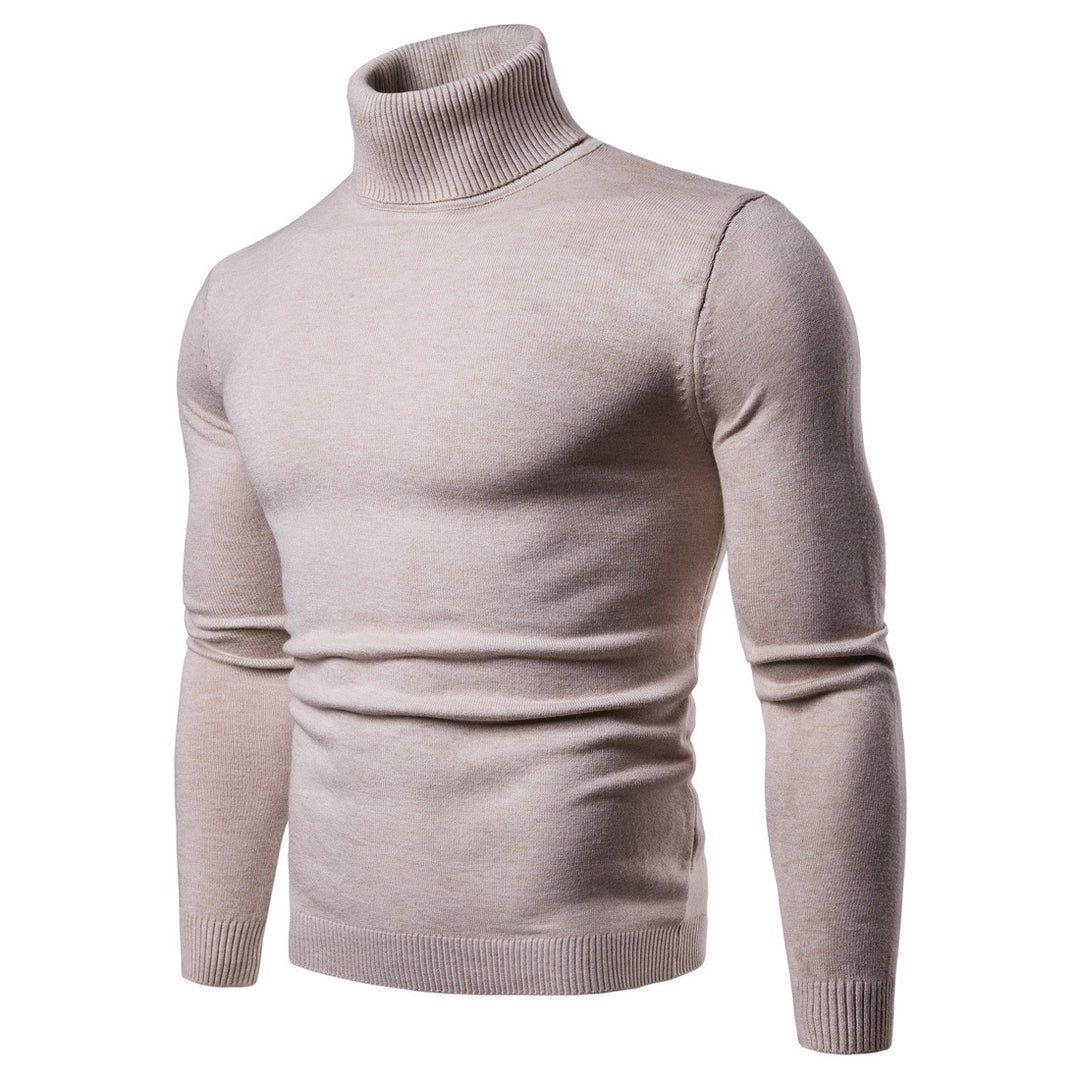 Herren Rollkragenpullover aus weicher Merinowolle mit eleganter Struktur Echoarchiv