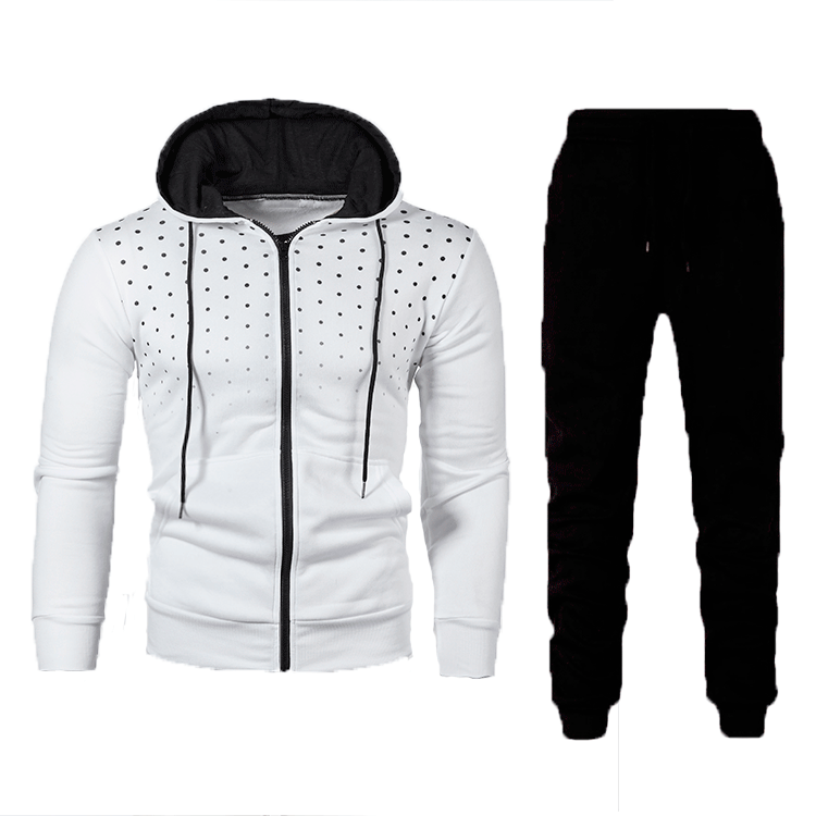 Herren Sportliches Hoodie- und Trainingshose-Set mit atmungsaktiven Einsätzen und modischem Design Echoarchiv