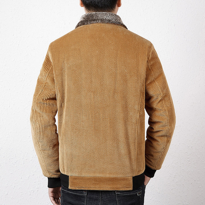 Herren Modische Cordjacke mit Teddyfutter Echo Archiv