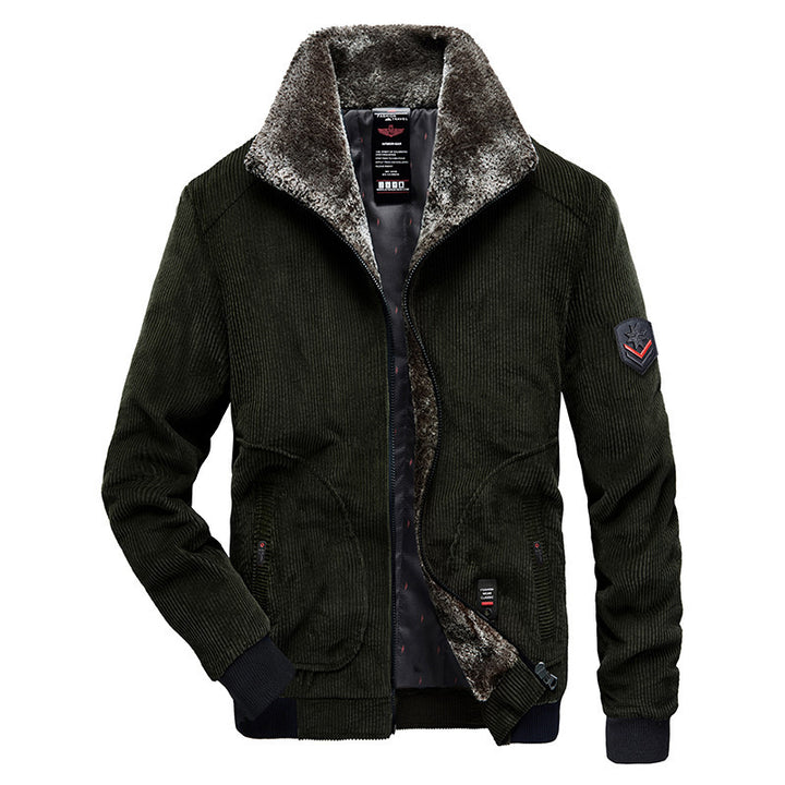 Herren Modische Cordjacke mit Teddyfutter Echo Archiv