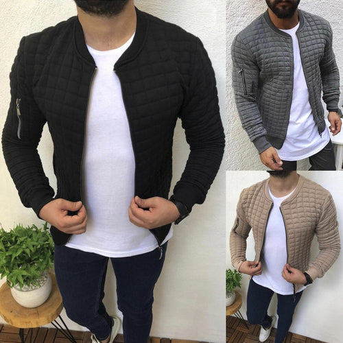 Herren nan gesteppte Bomberjacke mit Reißverschluss, Rippbündchen und Ärmeltasche Echo Archiv