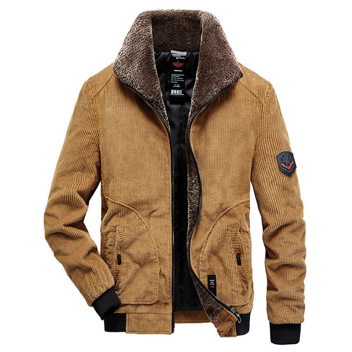 Herren Modische Cordjacke mit Teddyfutter Echo Archiv