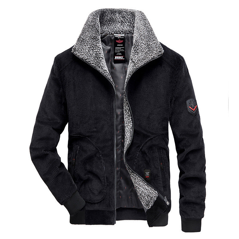 Herren Modische Cordjacke mit Teddyfutter Echo Archiv