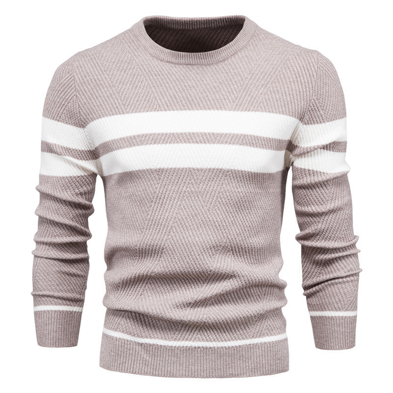 Herren strukturiertes Sweatshirt mit modernen Streifen Echoarchiv