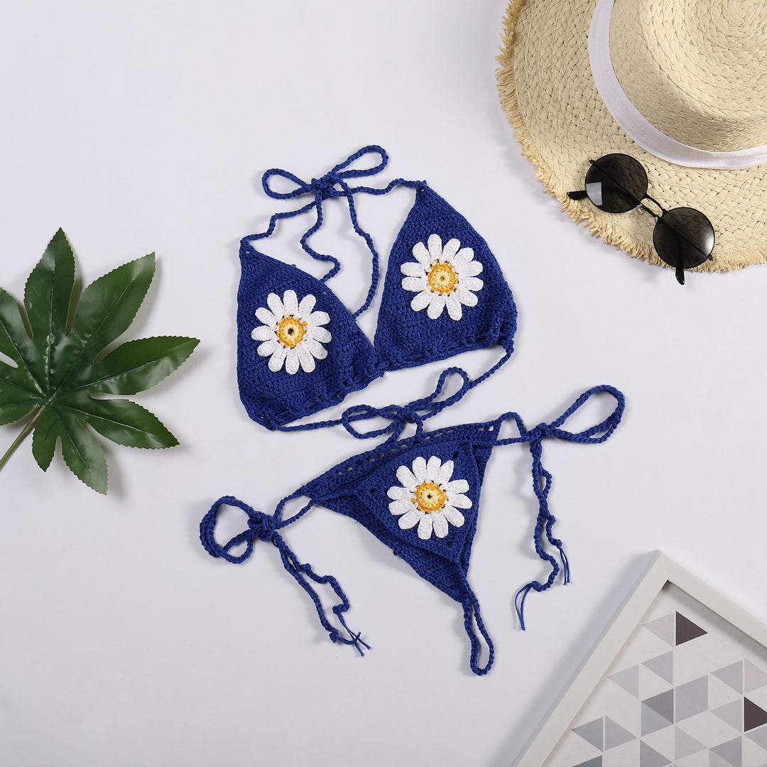 Damen Bikiniset mit floralem Häkelmuster Echo Archiv