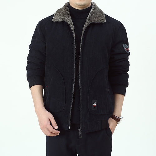 Herren Urbaner und modischer Cord-Overlay-Jacke Echo Archiv