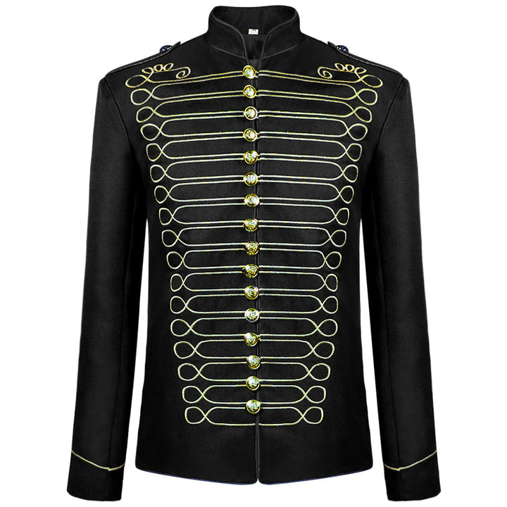 Herren nan militärische Paradejacke mit Zierkordeln und Stehkragen Echo Archiv