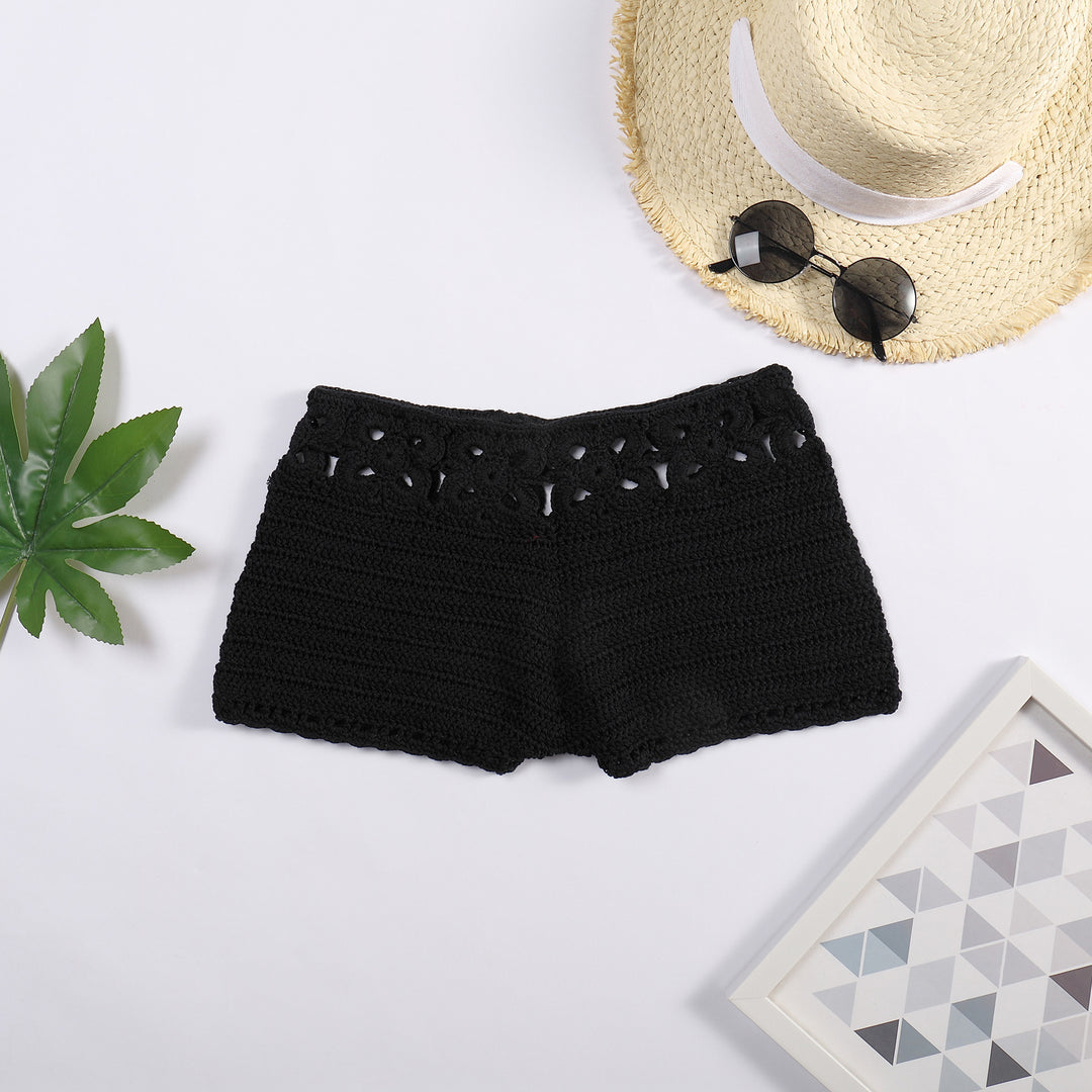 Damen Häkel-Shorts mit floralem Bund Echo Archiv