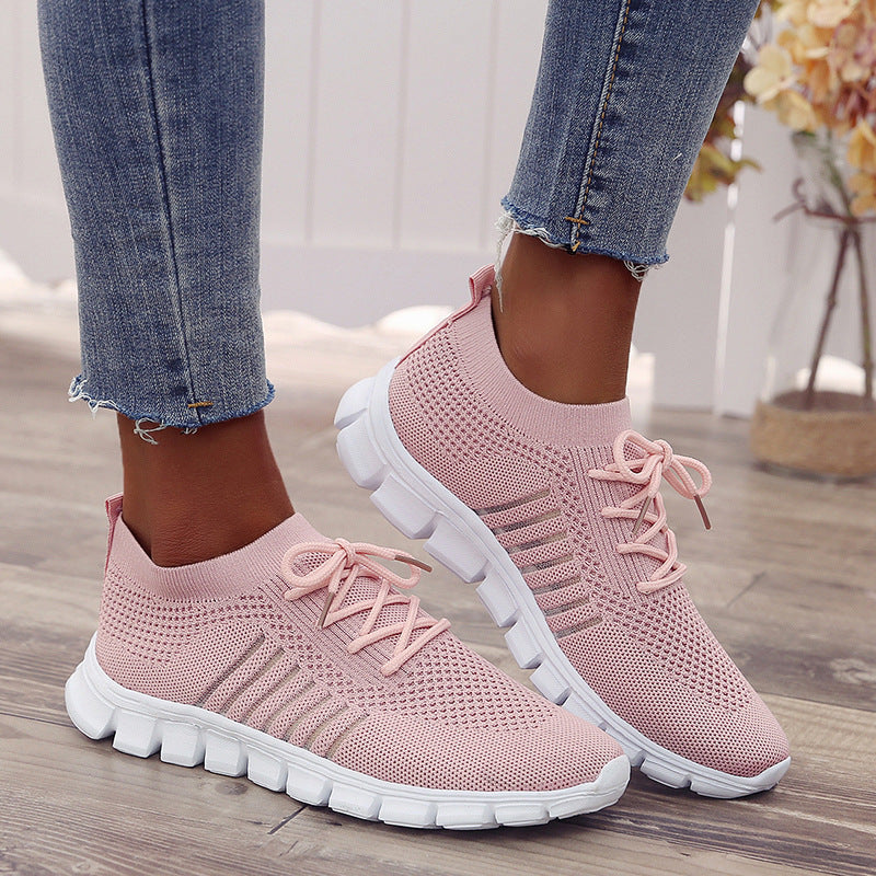 Damen atmungsaktiver Strick-Sneaker mit flexibler Segmentsohle und Komfortfußbett Echo Archiv