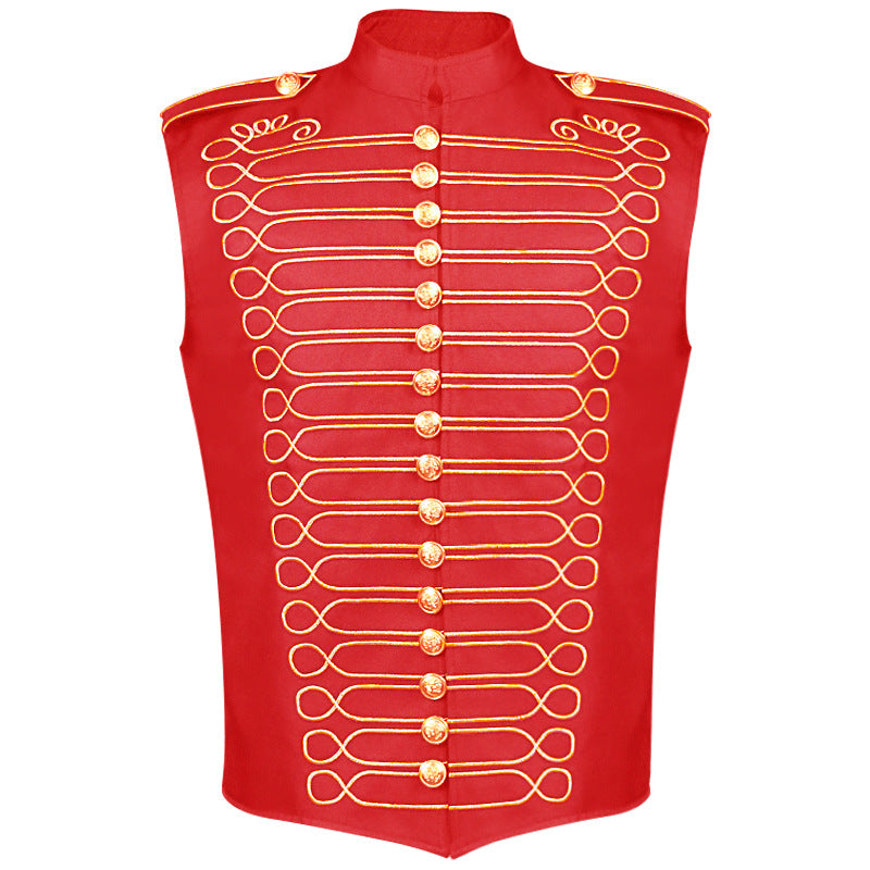 Herren nan militärische Paradejacke mit Zierkordeln und Stehkragen Echo Archiv