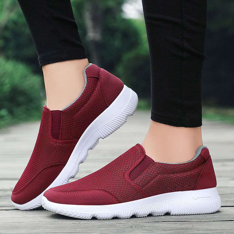Herren nan atmungsaktiver Slip-On Freizeitschuh mit dehnbarem Einstieg, gestricktem Mesh-Obermaterial und stoßdämpfender EVA-Sohle Echo Archiv