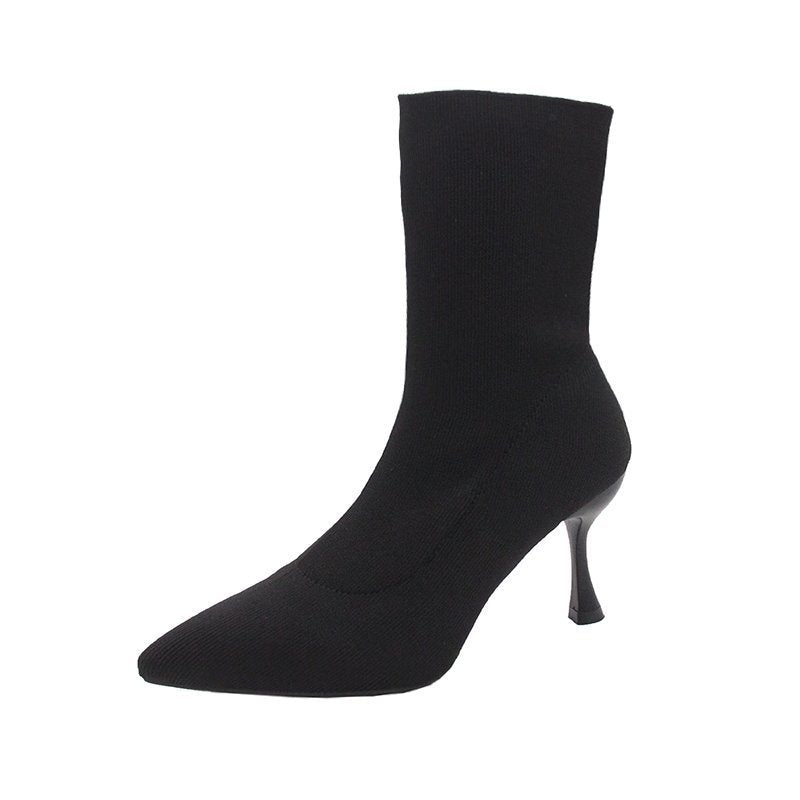 Damen Stretch‑Stiefelette mit spitzer Zehenform und schlankem Stiletto‑Absatz Echo Archiv