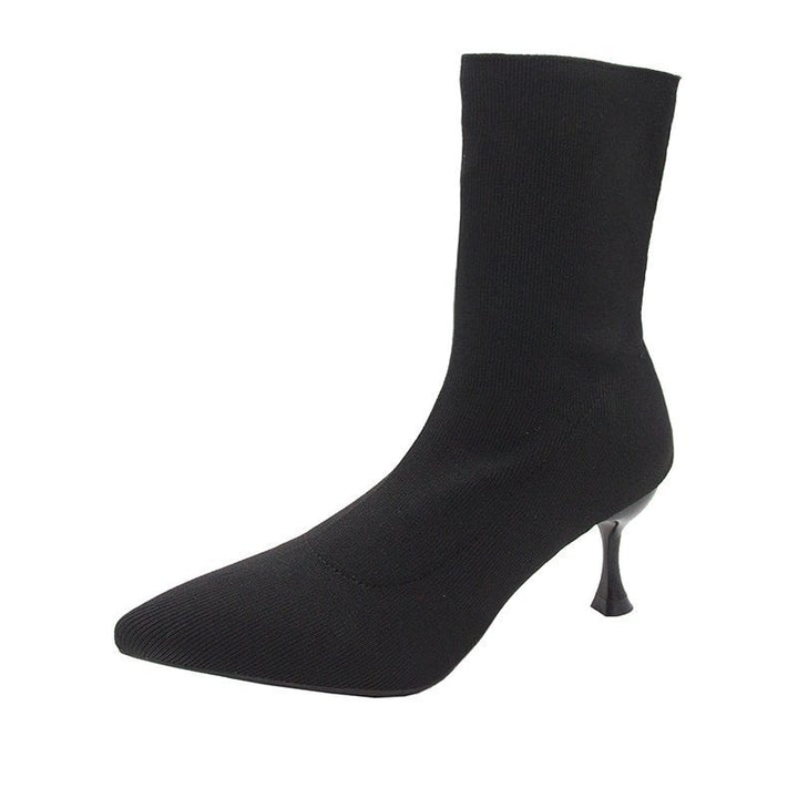 Damen Stretch‑Stiefelette mit spitzer Zehenform und schlankem Stiletto‑Absatz Echo Archiv