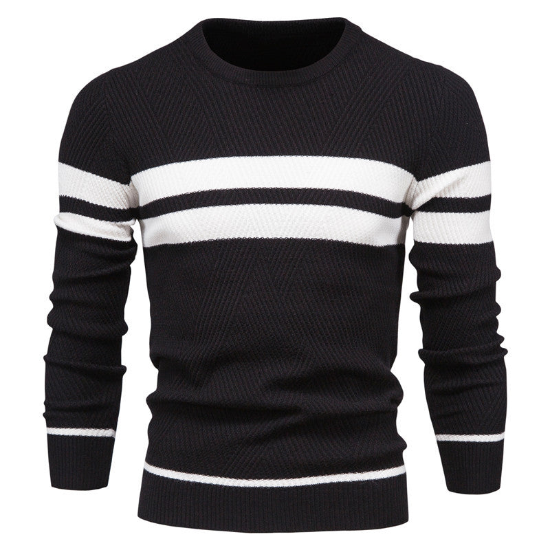 Herren strukturiertes Sweatshirt mit modernen Streifen Echoarchiv