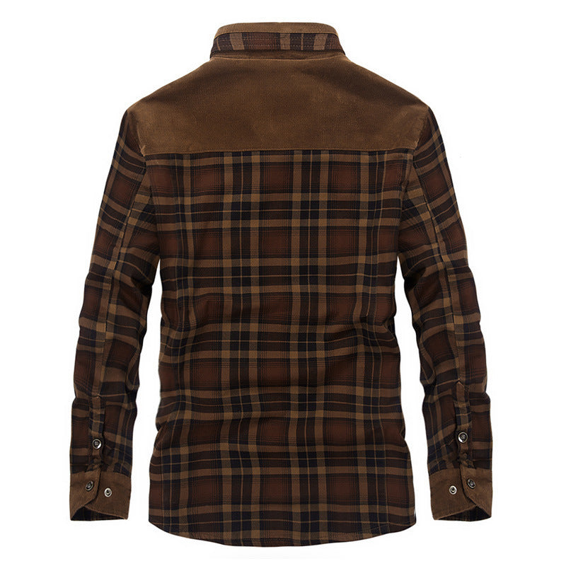 Herren Fleecegefütterte Flanelljacke Echoarchiv