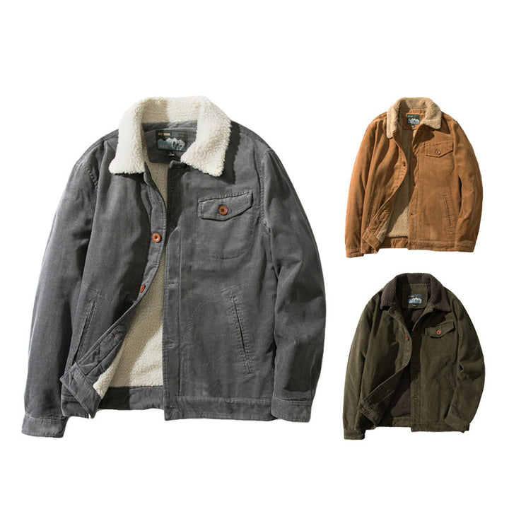 Herren Stylische Outdoor-Jacke mit Teddy-Futter Echo Archiv