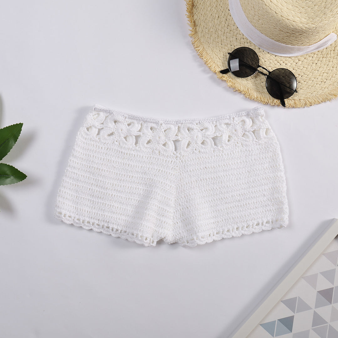 Damen Häkel-Shorts mit floralem Bund Echo Archiv