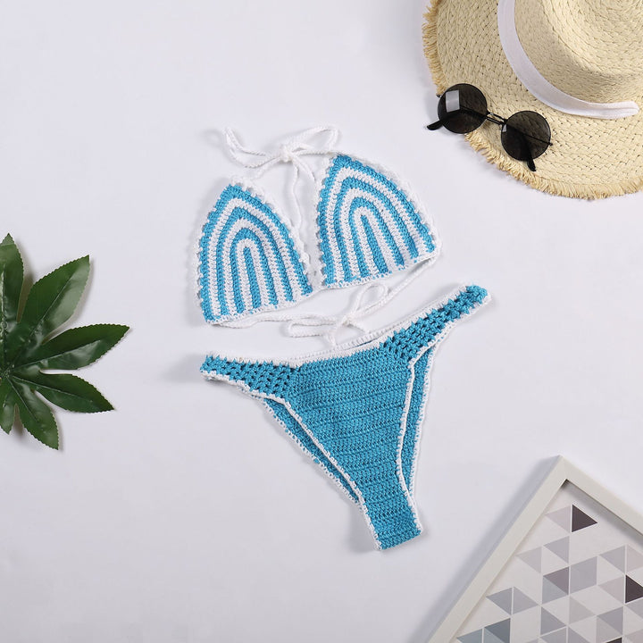 Damen Häkel-Bikini mit kontrastierendem Rand Echo Archiv