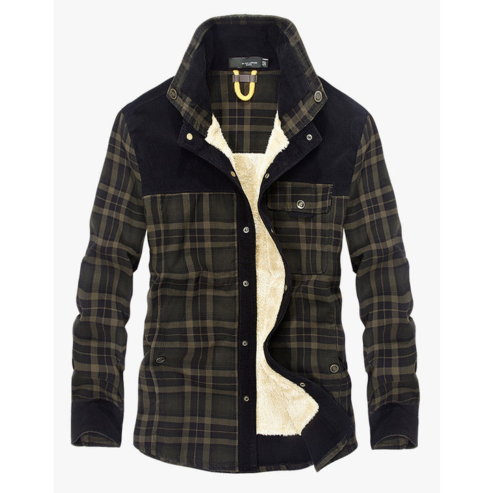 Herren Fleecegefütterte Flanelljacke Echoarchiv