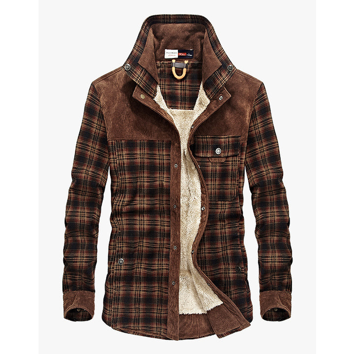 Herren Fleecegefütterte Flanelljacke Echoarchiv