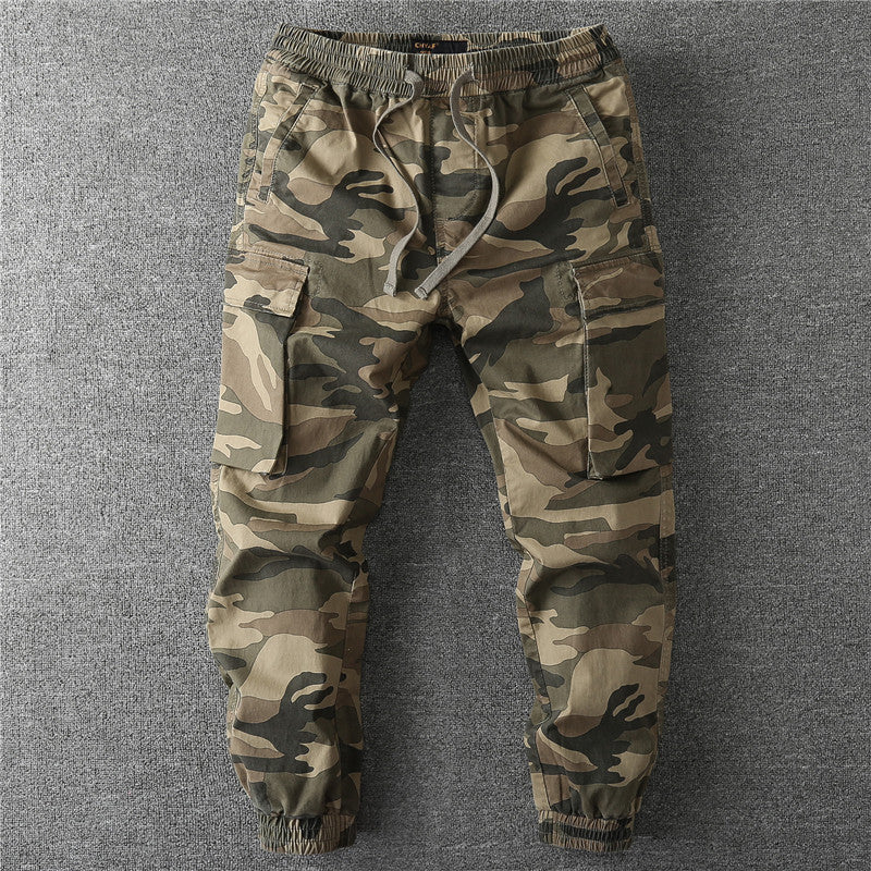 Herren Cargo-Jogginghose mit elastischem Bund, Kordelzug und aufgesetzten Taschen Echoarchiv