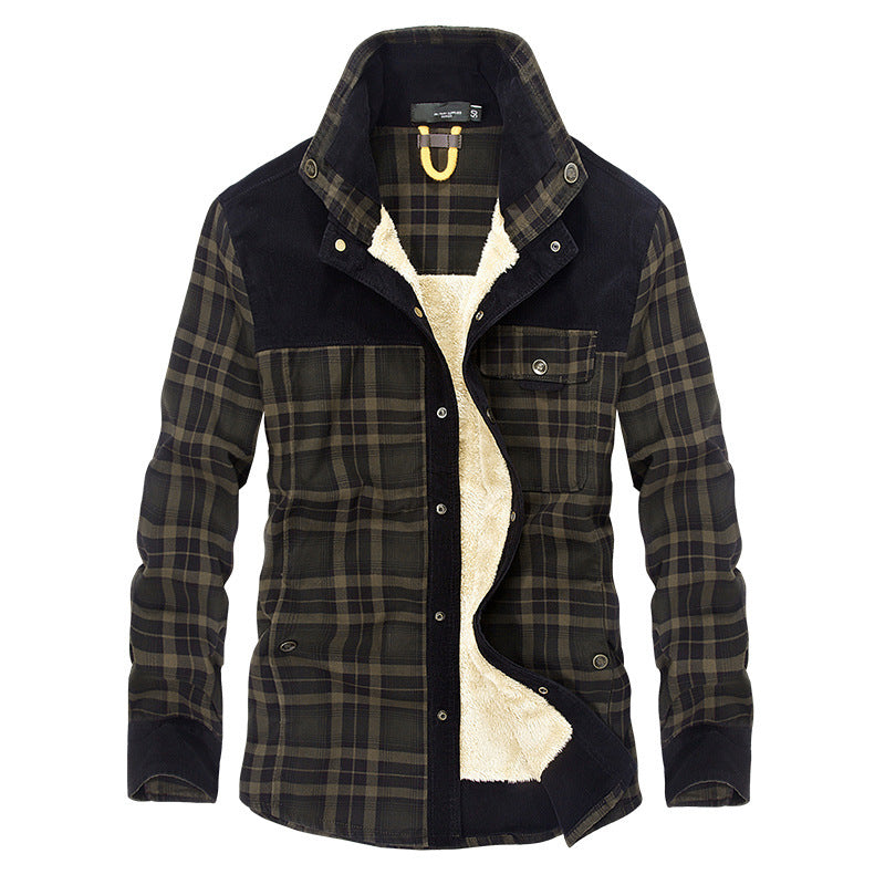 Herren Fleecegefütterte Flanelljacke Echoarchiv