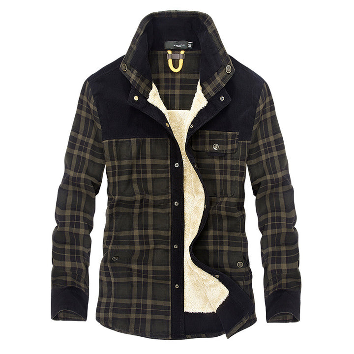 Herren Fleecegefütterte Flanelljacke Echoarchiv