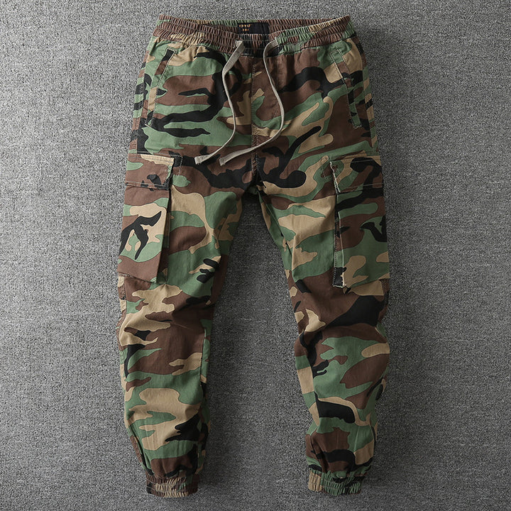 Herren Cargo-Jogginghose mit elastischem Bund, Kordelzug und aufgesetzten Taschen Echoarchiv