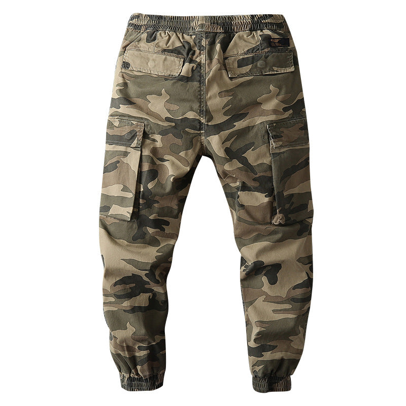 Herren Cargo-Jogginghose mit elastischem Bund, Kordelzug und aufgesetzten Taschen Echoarchiv