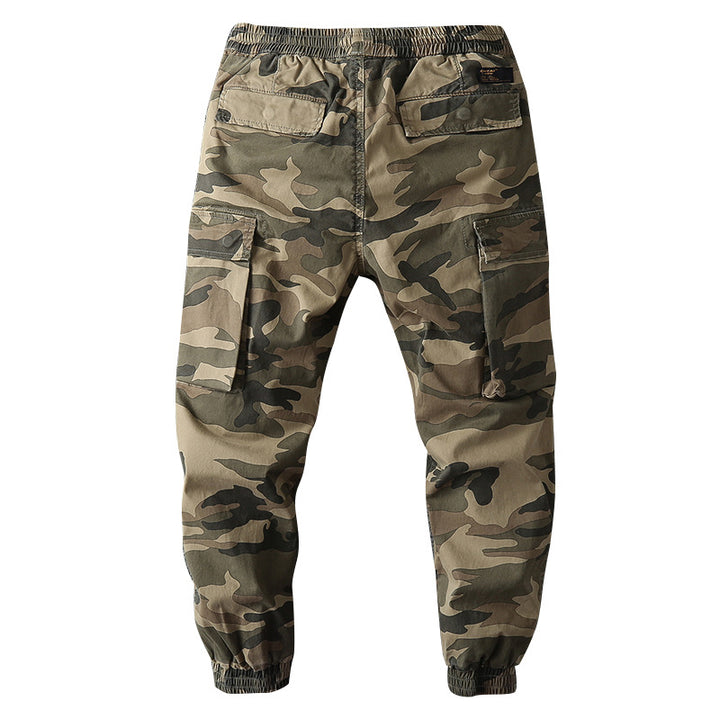 Herren Cargo-Jogginghose mit elastischem Bund, Kordelzug und aufgesetzten Taschen Echoarchiv