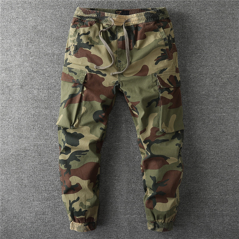 Herren Cargo-Jogginghose mit elastischem Bund, Kordelzug und aufgesetzten Taschen Echoarchiv