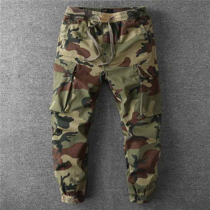 Herren Cargo-Jogginghose mit elastischem Bund, Kordelzug und aufgesetzten Taschen Echoarchiv