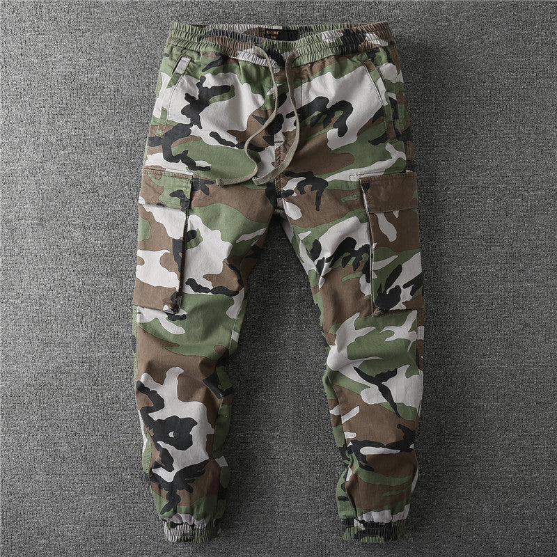 Herren Cargo-Jogginghose mit elastischem Bund, Kordelzug und aufgesetzten Taschen Echoarchiv