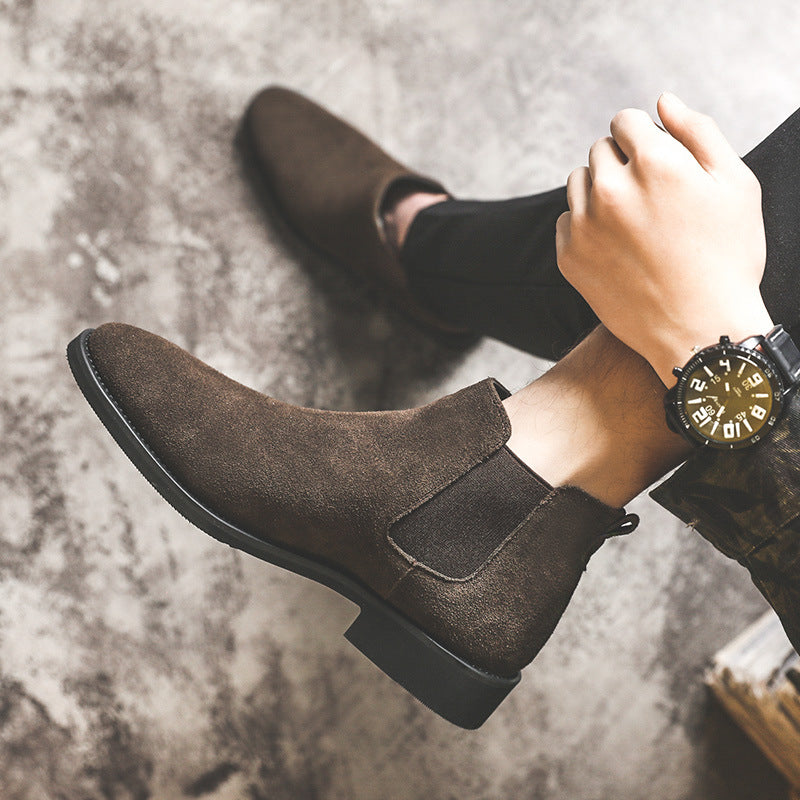 Herren-Chelsea-Stiefel, gefüttert, Winter-Stil