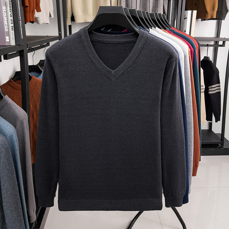 Herren-Rollkragenpullover aus reiner Wolle