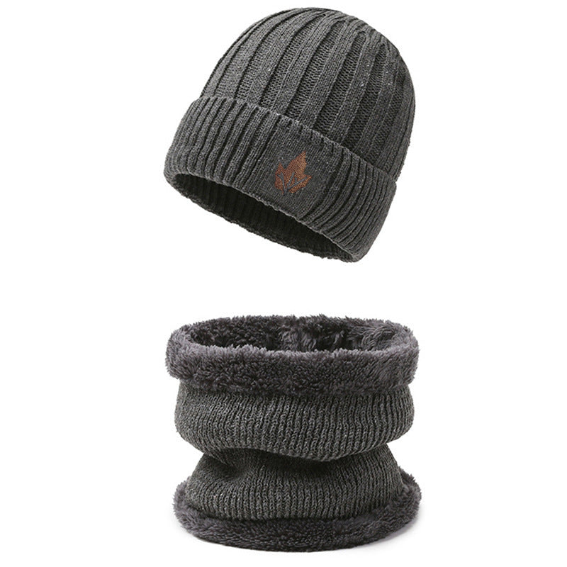 Strickmütze und Nackenschutz Set, gefüttert, für Herren