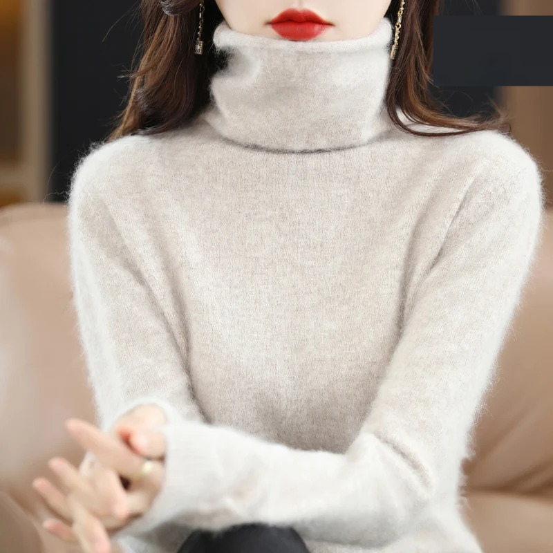 Echoarchiv | Pullover Damen Weicher Rollkragenpullover, Warm & Luxuriöses Design