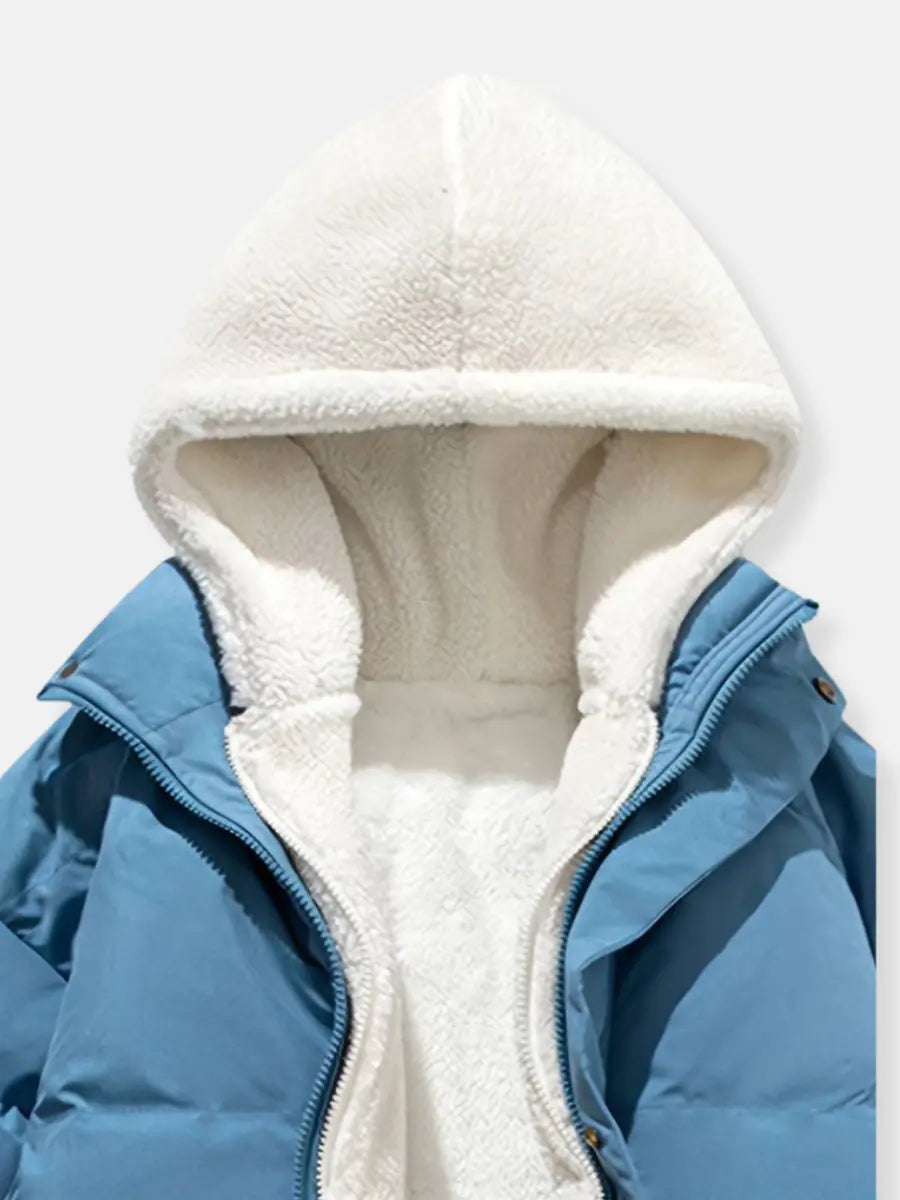 Echoarchiv | Warme Reißverschluss Winterjacke Komfort und Stil für Kalte Tage