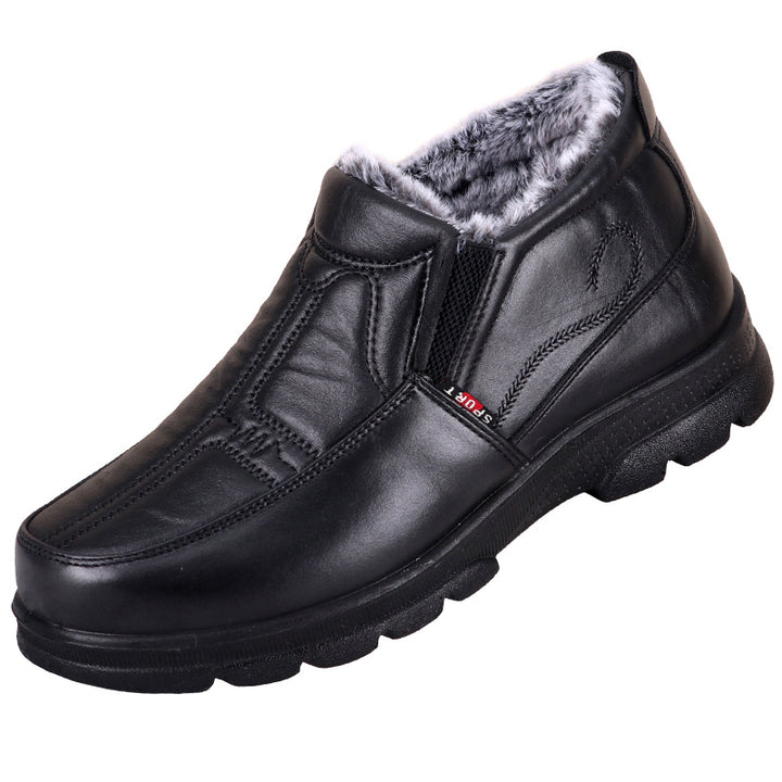 Herren-Winterstiefel, PU-Obermaterial, warm gefüttert