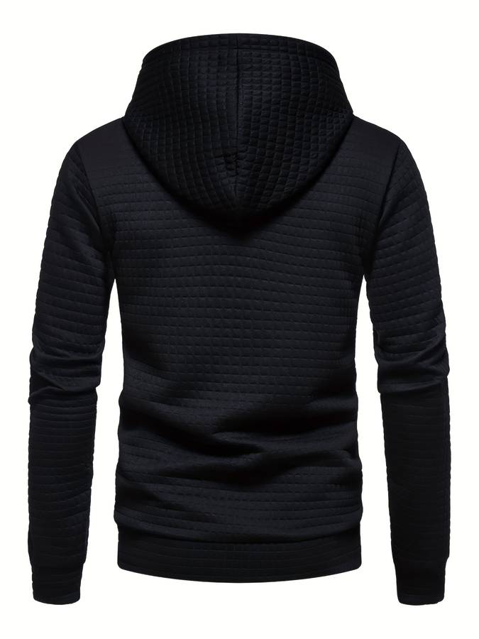 Echoarchiv - Lässiger Waffelmuster Hoodie für Männer