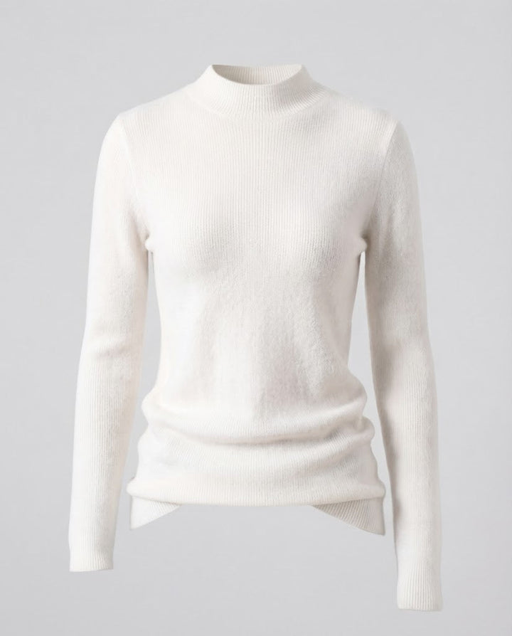 Damen Feiner Kurzrollkragenpullover in Angora‑Optik mit extrafeinem Flauschfinish Echoarchiv