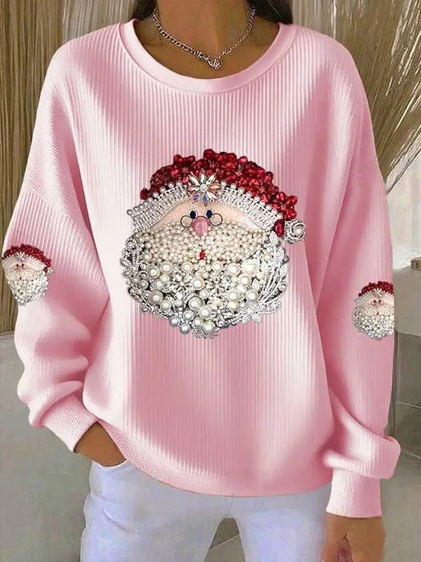 Damen-Weihnachtspullover mit Digitaldruck