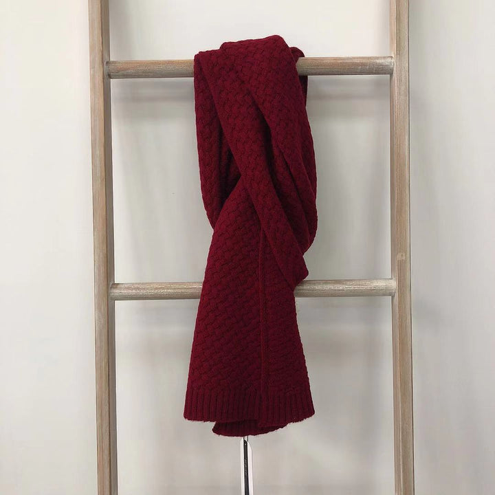Strickschal aus reiner Merinowolle, 185 cm