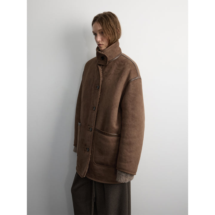 Teddy-Mantel, wendbar, Damen