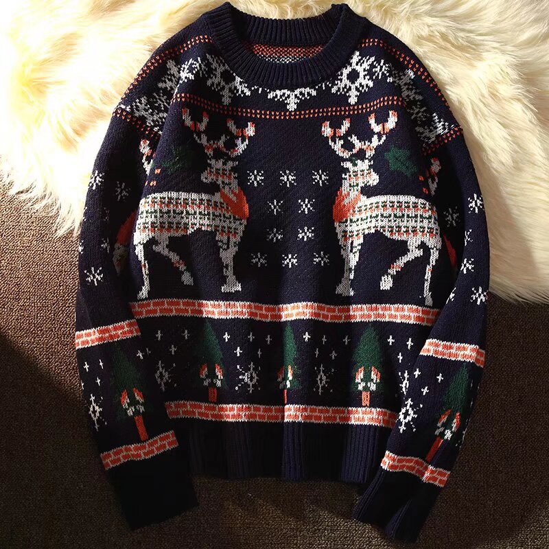 Lockerer Strickpullover im urbanen Stil