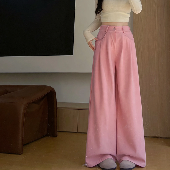 Damen-Cordhose, weit geschnitten, verschiedene Farben