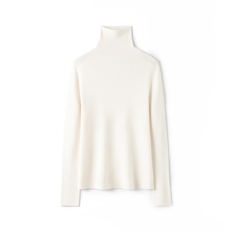 Damen-Rollkragenpullover aus Merinowolle