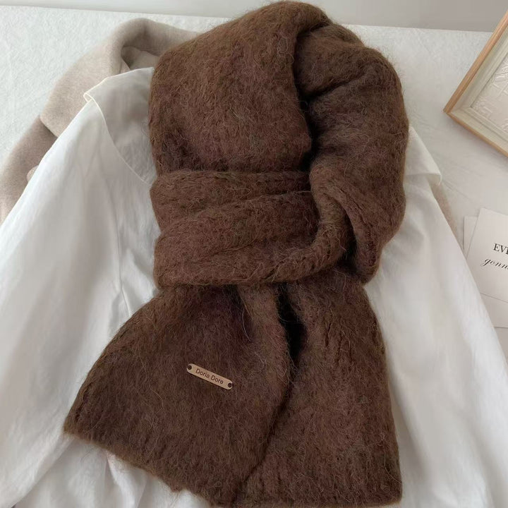 Strickschal aus Wollmischgewebe